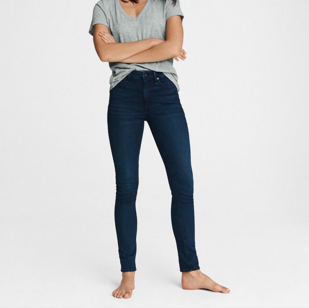 Rag & Bone Nina high rise skinny jeans in bayview, size 28